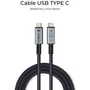 Subblim Cable USB-C a USB-C 240W 4.0 8K Thunderbolt 1.5m Negro